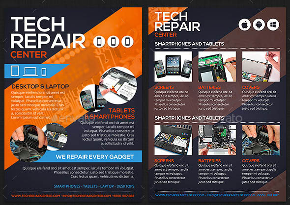 Tech Repair Center Flyer