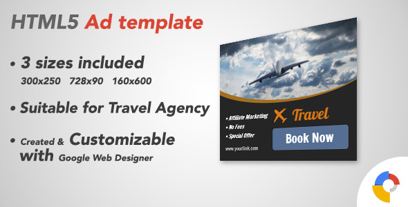 Ad HTML5 Template Traveling
