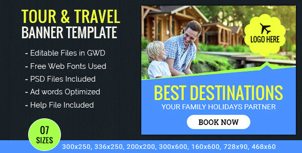 Tour Travel HTML5 Banners