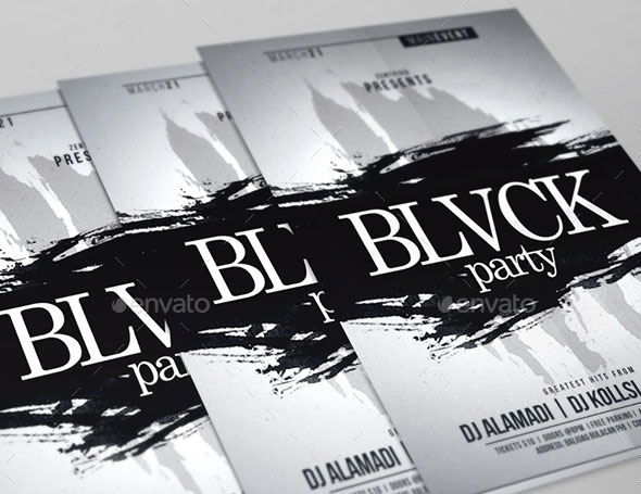 Blvck Party Flyer