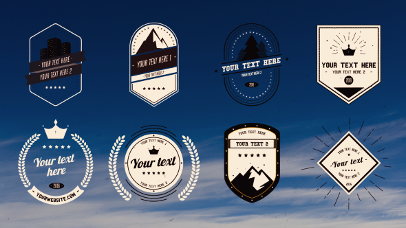 Vintage Retro Badges