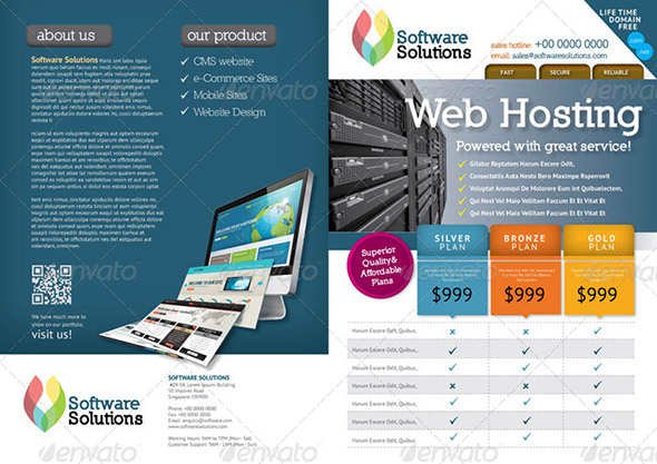 A4 Bi fold Internet Brochure