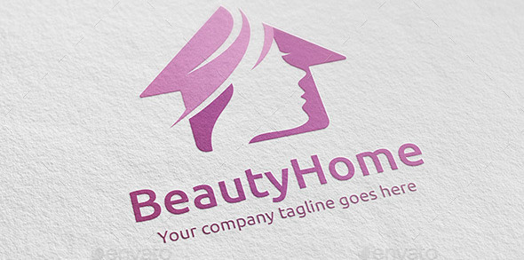Beauty Home Woman House Logo
