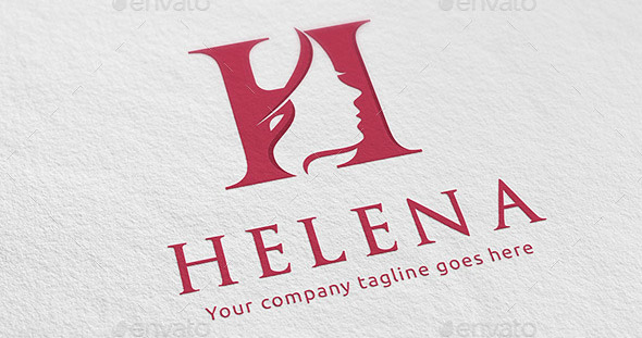 Beauty Salon Woman Letter H Logo