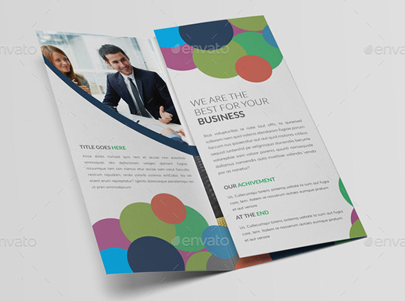 Ellipse Corporate Tri-fold Brochure Template