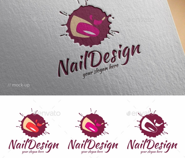 Nail Logo Template
