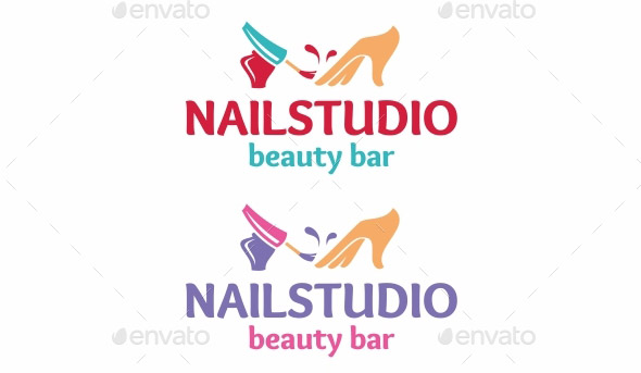Nail Salon Logo Template