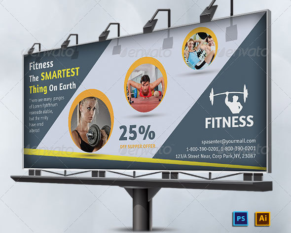 health-fitness-billboard-template