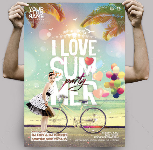 i-love-summer-party-flyer-poster-template
