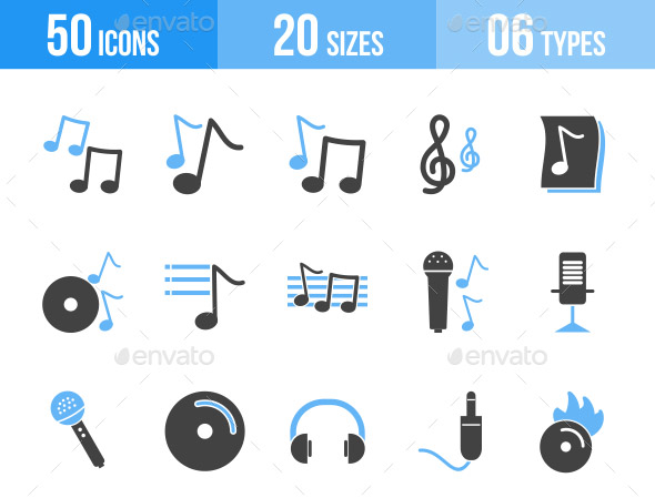 music-blue-black-icons