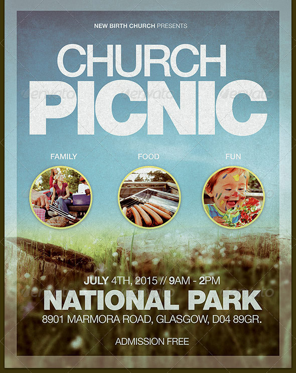 church-picnic-flyer-template